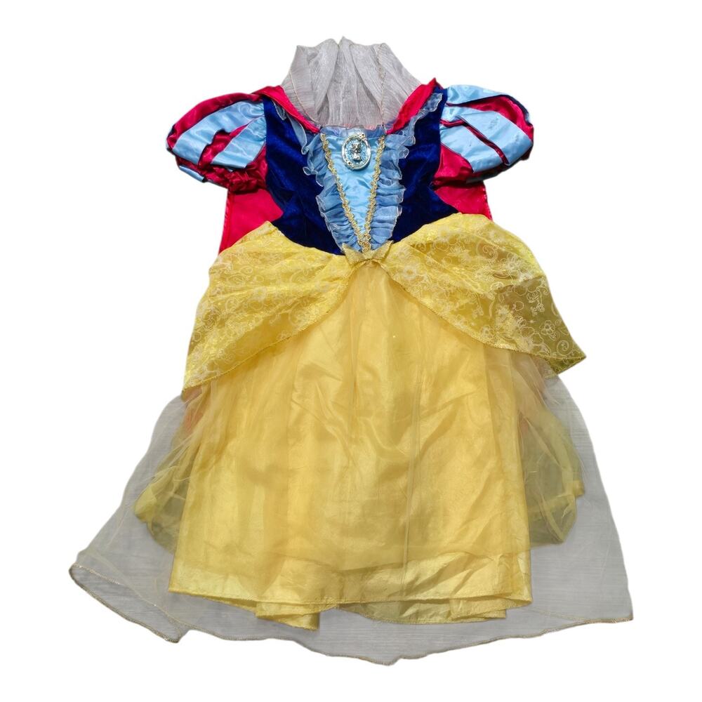 Disney Store Snow White Princess Costume Dress Cape Halloween